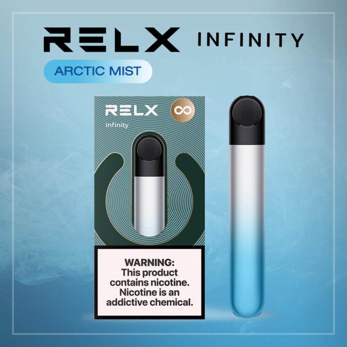 พอต Relx Inifnity สี Arctic mist ยอดขายถล่มทลายในกลุ่มอายุไม่เกิน 35 ปี สีเท่ๆ สนุกๆ เทคโนโลยีป้องกันการรั่วซึมจากแบรนด์ Relx ให้ใช้งานอย่างมั่นใจในทุกๆวัน